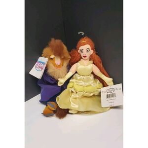 Disney Store‎ Plush Beauty And The Beast - Belle And Beast Beanies 8"